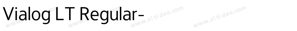 Vialog LT Regular字体转换
